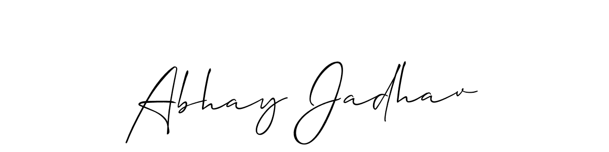 Make a beautiful signature design for name Abhay Jadhav. Use this online signature maker to create a handwritten signature for free. Abhay Jadhav signature style 2 images and pictures png