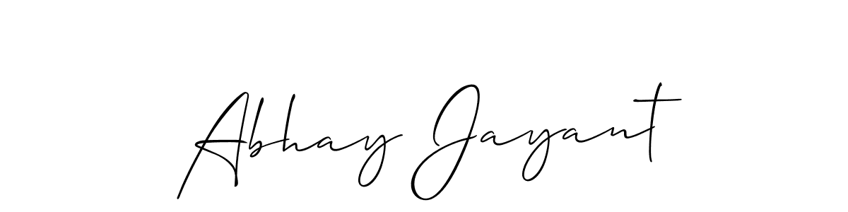 if you are searching for the best signature style for your name Abhay Jayant. so please give up your signature search. here we have designed multiple signature styles  using Allison_Script. Abhay Jayant signature style 2 images and pictures png
