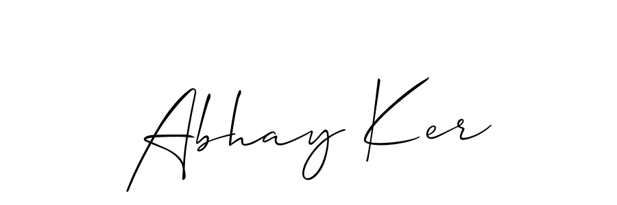 if you are searching for the best signature style for your name Abhay Ker. so please give up your signature search. here we have designed multiple signature styles  using Allison_Script. Abhay Ker signature style 2 images and pictures png