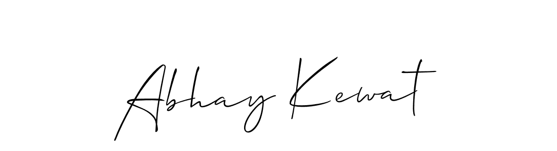 Design your own signature with our free online signature maker. With this signature software, you can create a handwritten (Allison_Script) signature for name Abhay Kewat. Abhay Kewat signature style 2 images and pictures png