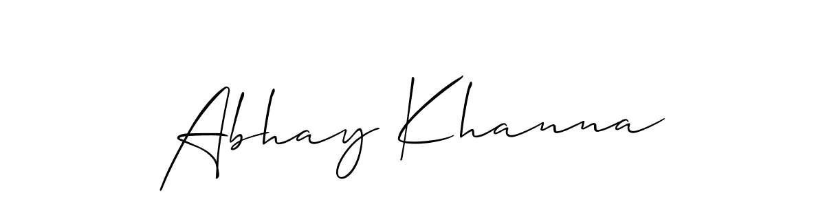 Best and Professional Signature Style for Abhay Khanna. Allison_Script Best Signature Style Collection. Abhay Khanna signature style 2 images and pictures png