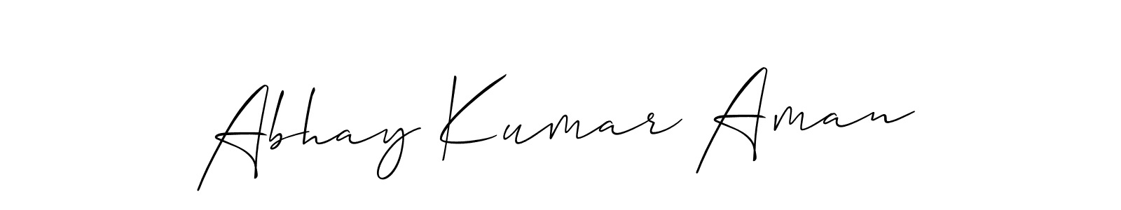 if you are searching for the best signature style for your name Abhay Kumar Aman. so please give up your signature search. here we have designed multiple signature styles  using Allison_Script. Abhay Kumar Aman signature style 2 images and pictures png