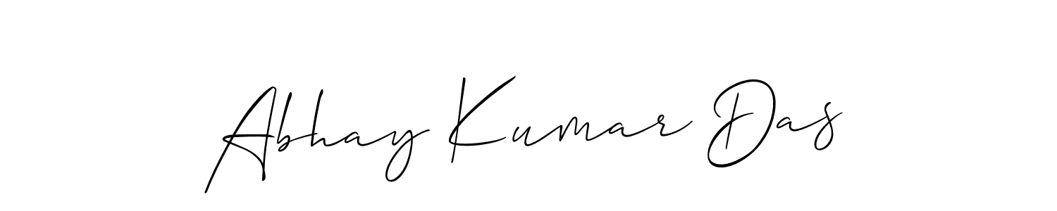 How to make Abhay Kumar Das name signature. Use Allison_Script style for creating short signs online. This is the latest handwritten sign. Abhay Kumar Das signature style 2 images and pictures png