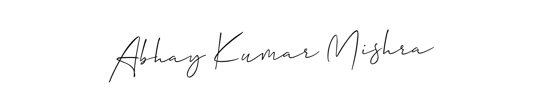 The best way (Allison_Script) to make a short signature is to pick only two or three words in your name. The name Abhay Kumar Mishra include a total of six letters. For converting this name. Abhay Kumar Mishra signature style 2 images and pictures png