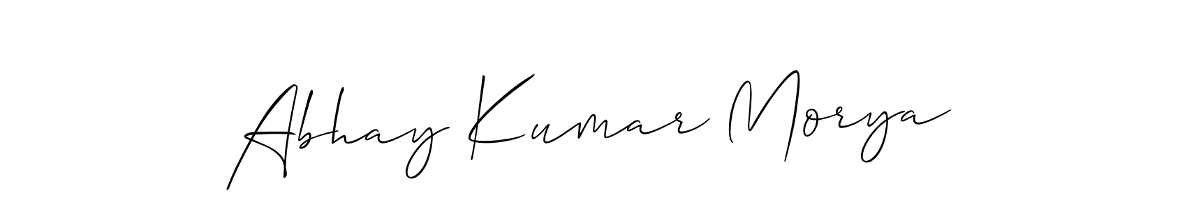 Also we have Abhay Kumar Morya name is the best signature style. Create professional handwritten signature collection using Allison_Script autograph style. Abhay Kumar Morya signature style 2 images and pictures png