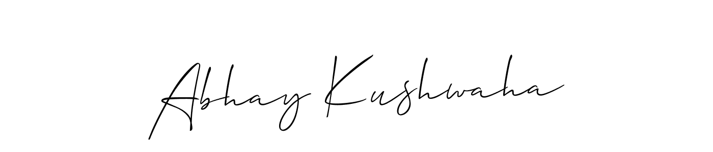 Abhay Kushwaha stylish signature style. Best Handwritten Sign (Allison_Script) for my name. Handwritten Signature Collection Ideas for my name Abhay Kushwaha. Abhay Kushwaha signature style 2 images and pictures png