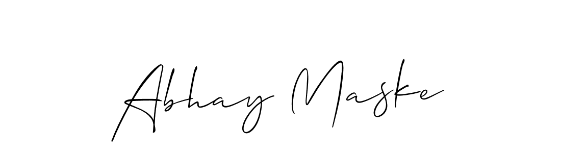 It looks lik you need a new signature style for name Abhay Maske. Design unique handwritten (Allison_Script) signature with our free signature maker in just a few clicks. Abhay Maske signature style 2 images and pictures png