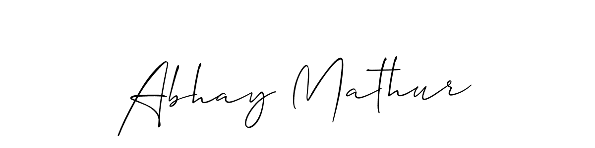 Similarly Allison_Script is the best handwritten signature design. Signature creator online .You can use it as an online autograph creator for name Abhay Mathur. Abhay Mathur signature style 2 images and pictures png