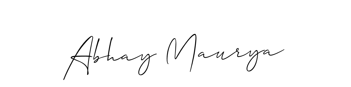 if you are searching for the best signature style for your name Abhay Maurya. so please give up your signature search. here we have designed multiple signature styles  using Allison_Script. Abhay Maurya signature style 2 images and pictures png