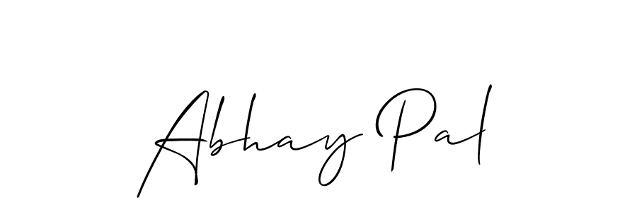 Design your own signature with our free online signature maker. With this signature software, you can create a handwritten (Allison_Script) signature for name Abhay Pal. Abhay Pal signature style 2 images and pictures png