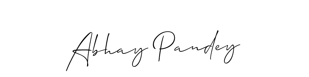 How to make Abhay Pandey signature? Allison_Script is a professional autograph style. Create handwritten signature for Abhay Pandey name. Abhay Pandey signature style 2 images and pictures png