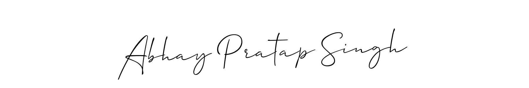 Create a beautiful signature design for name Abhay Pratap Singh. With this signature (Allison_Script) fonts, you can make a handwritten signature for free. Abhay Pratap Singh signature style 2 images and pictures png