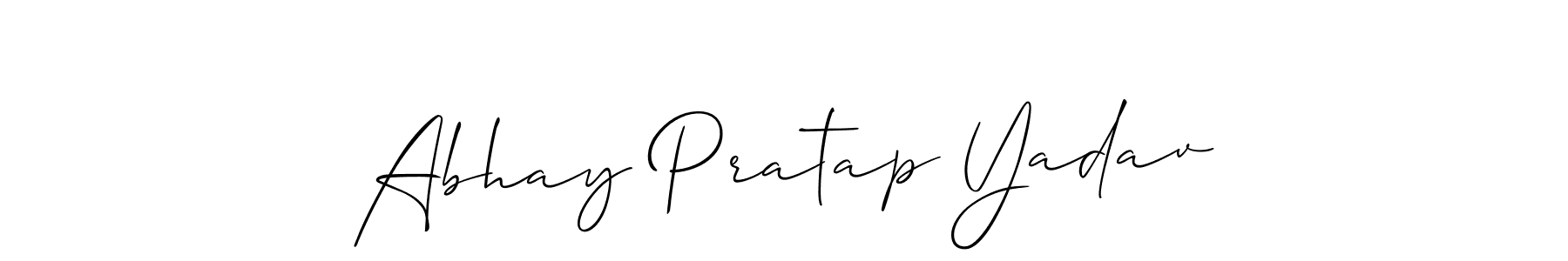 You can use this online signature creator to create a handwritten signature for the name Abhay Pratap Yadav. This is the best online autograph maker. Abhay Pratap Yadav signature style 2 images and pictures png