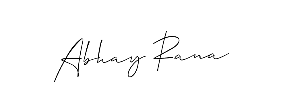 Create a beautiful signature design for name Abhay Rana. With this signature (Allison_Script) fonts, you can make a handwritten signature for free. Abhay Rana signature style 2 images and pictures png