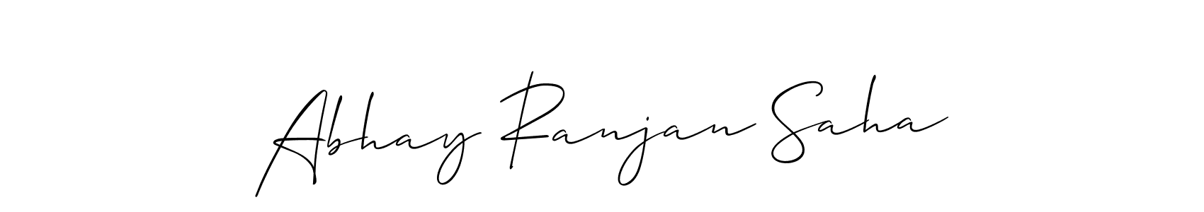 if you are searching for the best signature style for your name Abhay Ranjan Saha. so please give up your signature search. here we have designed multiple signature styles  using Allison_Script. Abhay Ranjan Saha signature style 2 images and pictures png