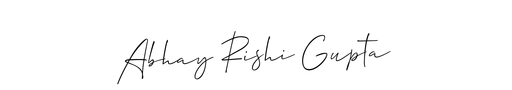 if you are searching for the best signature style for your name Abhay Rishi Gupta. so please give up your signature search. here we have designed multiple signature styles  using Allison_Script. Abhay Rishi Gupta signature style 2 images and pictures png