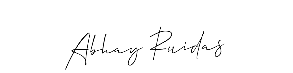 How to Draw Abhay Ruidas signature style? Allison_Script is a latest design signature styles for name Abhay Ruidas. Abhay Ruidas signature style 2 images and pictures png
