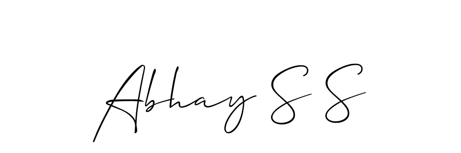 Abhay S S stylish signature style. Best Handwritten Sign (Allison_Script) for my name. Handwritten Signature Collection Ideas for my name Abhay S S. Abhay S S signature style 2 images and pictures png