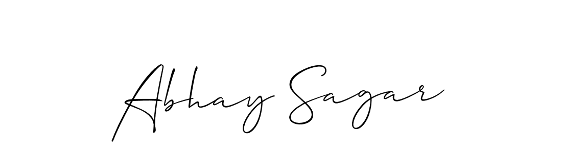 Also You can easily find your signature by using the search form. We will create Abhay Sagar name handwritten signature images for you free of cost using Allison_Script sign style. Abhay Sagar signature style 2 images and pictures png