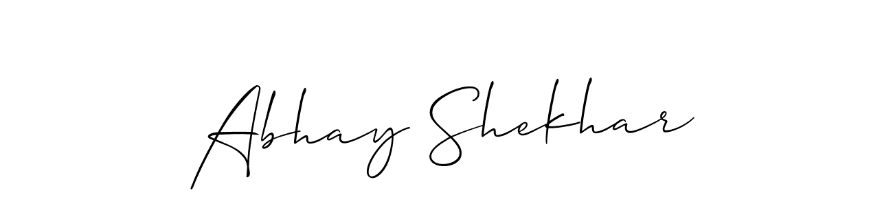 Create a beautiful signature design for name Abhay Shekhar. With this signature (Allison_Script) fonts, you can make a handwritten signature for free. Abhay Shekhar signature style 2 images and pictures png