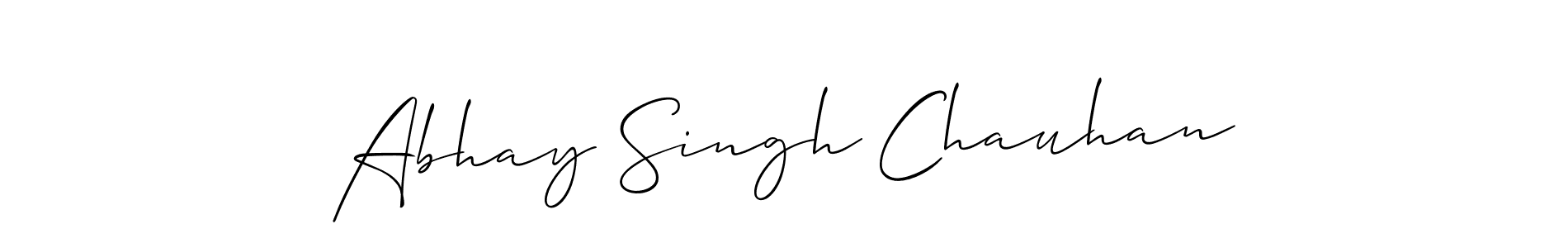 Design your own signature with our free online signature maker. With this signature software, you can create a handwritten (Allison_Script) signature for name Abhay Singh Chauhan. Abhay Singh Chauhan signature style 2 images and pictures png