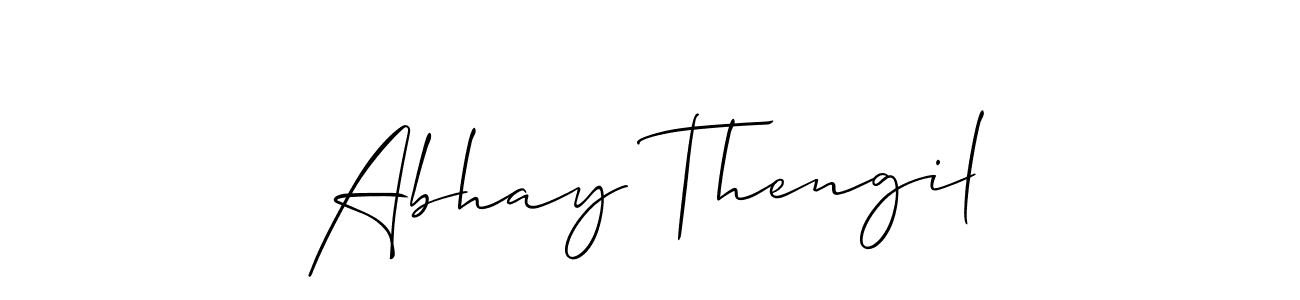 Once you've used our free online signature maker to create your best signature Allison_Script style, it's time to enjoy all of the benefits that Abhay Thengil name signing documents. Abhay Thengil signature style 2 images and pictures png