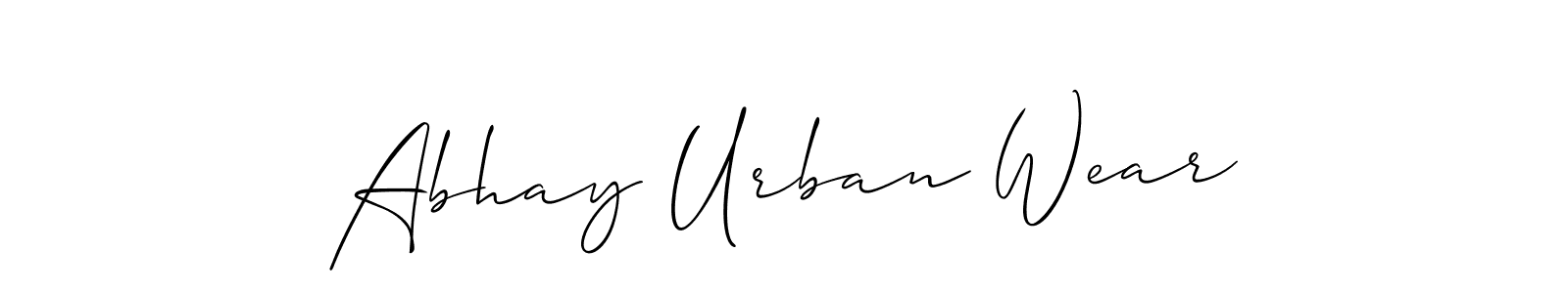 Also we have Abhay Urban Wear name is the best signature style. Create professional handwritten signature collection using Allison_Script autograph style. Abhay Urban Wear signature style 2 images and pictures png