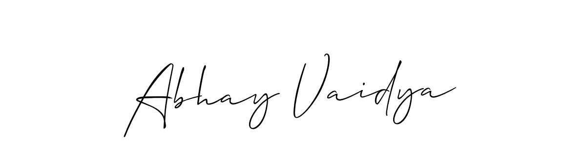 This is the best signature style for the Abhay Vaidya name. Also you like these signature font (Allison_Script). Mix name signature. Abhay Vaidya signature style 2 images and pictures png