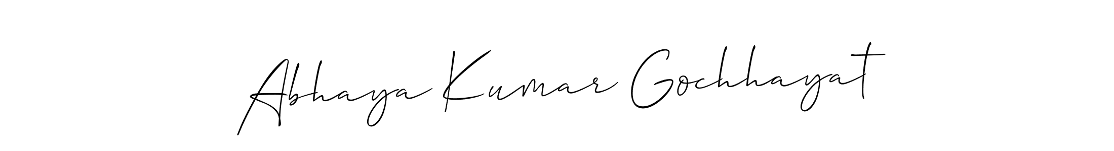 Also You can easily find your signature by using the search form. We will create Abhaya Kumar Gochhayat name handwritten signature images for you free of cost using Allison_Script sign style. Abhaya Kumar Gochhayat signature style 2 images and pictures png