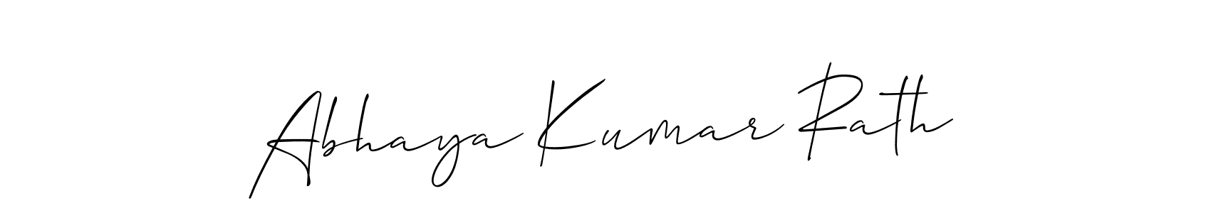 It looks lik you need a new signature style for name Abhaya Kumar Rath. Design unique handwritten (Allison_Script) signature with our free signature maker in just a few clicks. Abhaya Kumar Rath signature style 2 images and pictures png