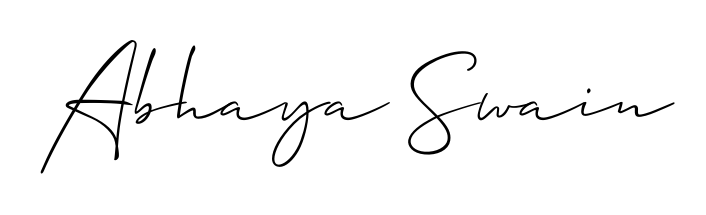Discover the perfect balance of readability and style for Abhaya Swain with Allison_Script font. Create your dream signature today. Abhaya Swain signature style 2 images and pictures png