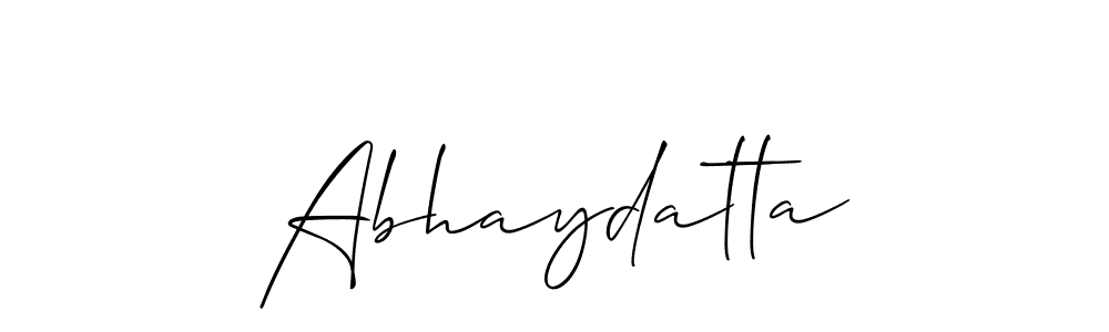 if you are searching for the best signature style for your name Abhaydatta. so please give up your signature search. here we have designed multiple signature styles  using Allison_Script. Abhaydatta signature style 2 images and pictures png