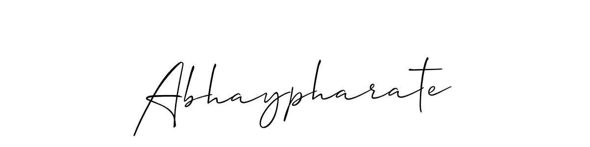 Make a short Abhaypharate signature style. Manage your documents anywhere anytime using Allison_Script. Create and add eSignatures, submit forms, share and send files easily. Abhaypharate signature style 2 images and pictures png