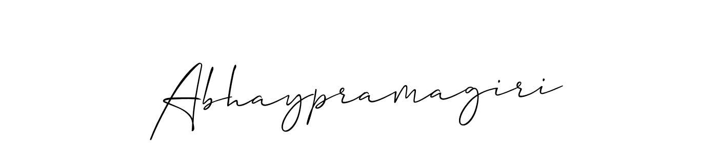 if you are searching for the best signature style for your name Abhaypramagiri. so please give up your signature search. here we have designed multiple signature styles  using Allison_Script. Abhaypramagiri signature style 2 images and pictures png