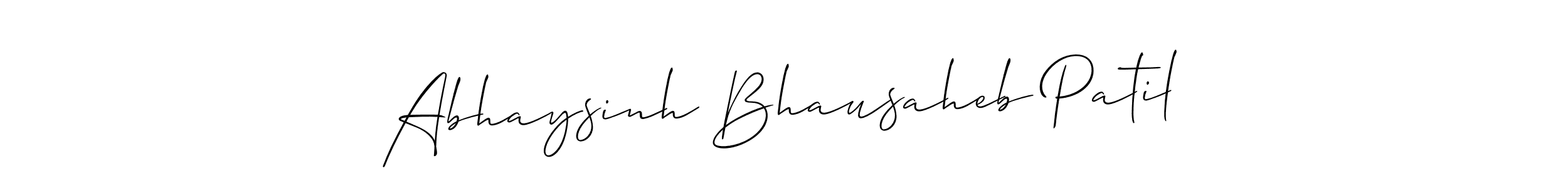 if you are searching for the best signature style for your name Abhaysinh Bhausaheb Patil. so please give up your signature search. here we have designed multiple signature styles  using Allison_Script. Abhaysinh Bhausaheb Patil signature style 2 images and pictures png