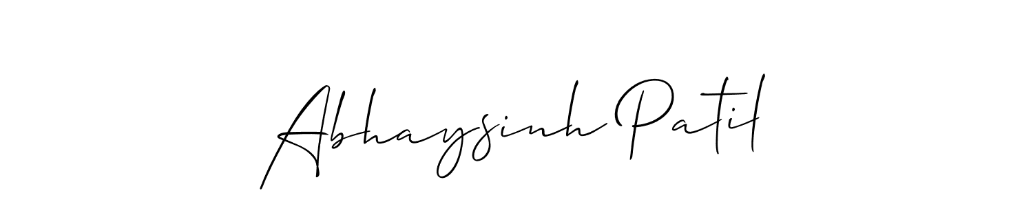 if you are searching for the best signature style for your name Abhaysinh Patil. so please give up your signature search. here we have designed multiple signature styles  using Allison_Script. Abhaysinh Patil signature style 2 images and pictures png