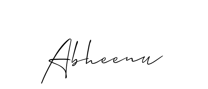 How to make Abheenu name signature. Use Allison_Script style for creating short signs online. This is the latest handwritten sign. Abheenu signature style 2 images and pictures png