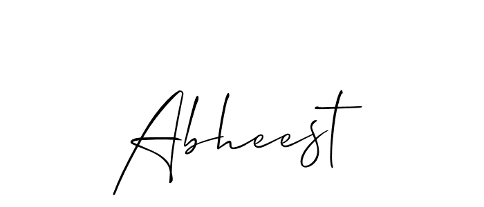 Make a beautiful signature design for name Abheest. With this signature (Allison_Script) style, you can create a handwritten signature for free. Abheest signature style 2 images and pictures png