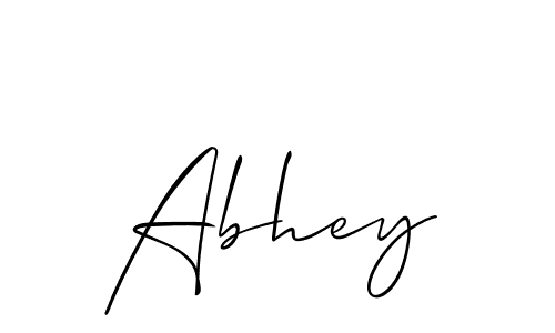 It looks lik you need a new signature style for name Abhey. Design unique handwritten (Allison_Script) signature with our free signature maker in just a few clicks. Abhey signature style 2 images and pictures png