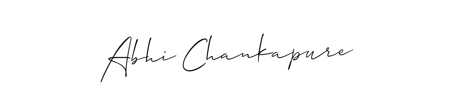 Best and Professional Signature Style for Abhi Chankapure. Allison_Script Best Signature Style Collection. Abhi Chankapure signature style 2 images and pictures png