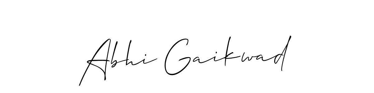 It looks lik you need a new signature style for name Abhi Gaikwad. Design unique handwritten (Allison_Script) signature with our free signature maker in just a few clicks. Abhi Gaikwad signature style 2 images and pictures png