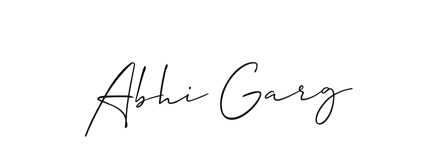 Make a beautiful signature design for name Abhi Garg. Use this online signature maker to create a handwritten signature for free. Abhi Garg signature style 2 images and pictures png