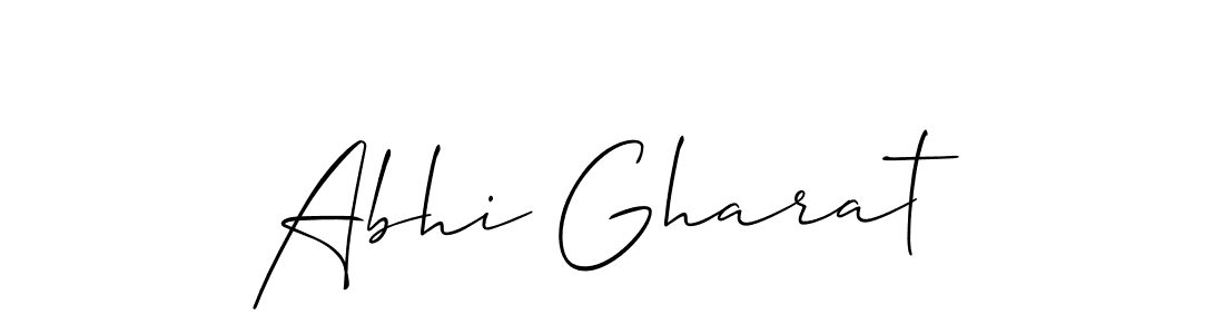 Design your own signature with our free online signature maker. With this signature software, you can create a handwritten (Allison_Script) signature for name Abhi Gharat. Abhi Gharat signature style 2 images and pictures png