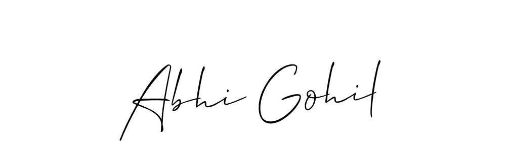You can use this online signature creator to create a handwritten signature for the name Abhi Gohil. This is the best online autograph maker. Abhi Gohil signature style 2 images and pictures png
