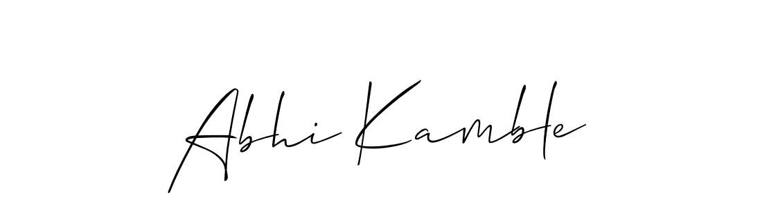 Similarly Allison_Script is the best handwritten signature design. Signature creator online .You can use it as an online autograph creator for name Abhi Kamble. Abhi Kamble signature style 2 images and pictures png