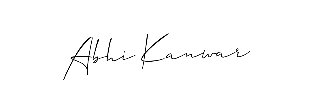 Once you've used our free online signature maker to create your best signature Allison_Script style, it's time to enjoy all of the benefits that Abhi Kanwar name signing documents. Abhi Kanwar signature style 2 images and pictures png