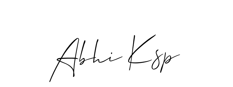 How to Draw Abhi Ksp signature style? Allison_Script is a latest design signature styles for name Abhi Ksp. Abhi Ksp signature style 2 images and pictures png