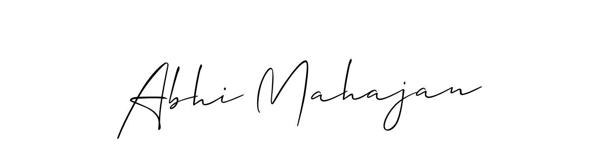 Also You can easily find your signature by using the search form. We will create Abhi Mahajan name handwritten signature images for you free of cost using Allison_Script sign style. Abhi Mahajan signature style 2 images and pictures png