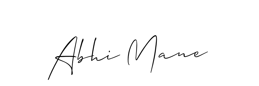 How to make Abhi Mane signature? Allison_Script is a professional autograph style. Create handwritten signature for Abhi Mane name. Abhi Mane signature style 2 images and pictures png