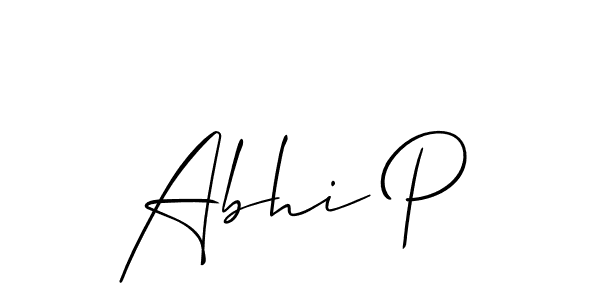 You can use this online signature creator to create a handwritten signature for the name Abhi P. This is the best online autograph maker. Abhi P signature style 2 images and pictures png